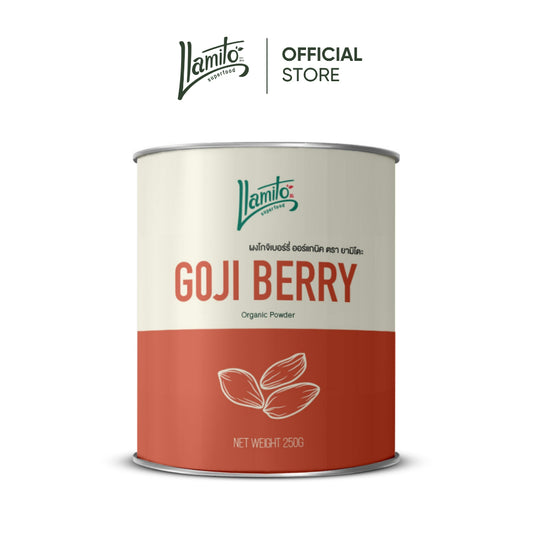 Llamito ผงโกจิเบอร์รี่ ออร์แกนิค (Organic Goji Berry Powder) ขนาด 250g