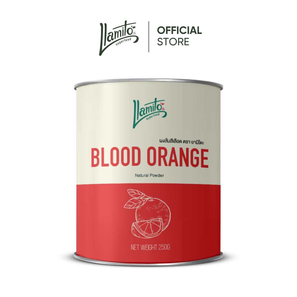 Llamito ผงส้มสีเลือด (Blood Orange Powder) ขนาด 250g