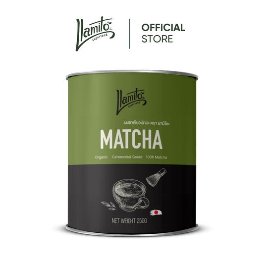 Llamito ผงมัทฉะ ออร์แกนิค (Matcha Powder) ขนาด 250g