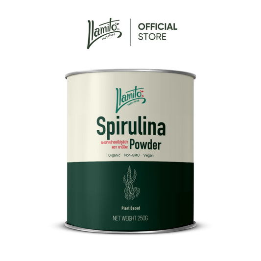 Llamito ผงสาหร่ายสไปรูลิน่า ออร์แกนิค (Organic Spirulina Powder) ขนาด 250g